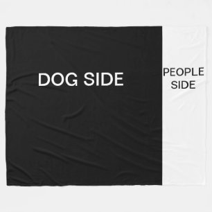 Dog/Cat Side, People Side Fleece Deken