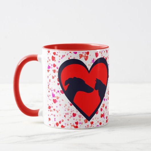 Dog & Cat Valentijn Mok (Links)