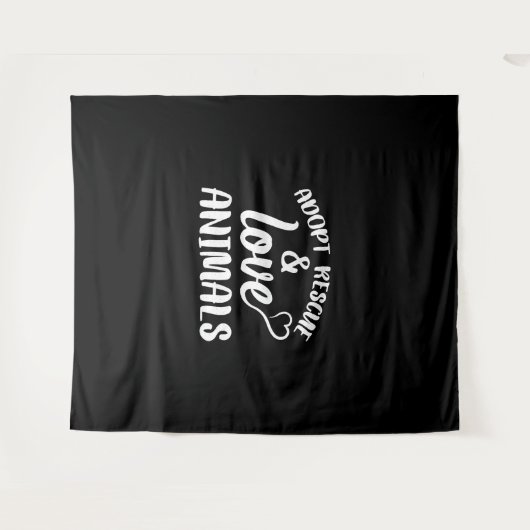 Dog Cat Wandkleed (Voorkant (horizontaal))