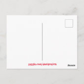 Dog Cat Waterverf Love Cuteness Briefkaart (Achterkant)