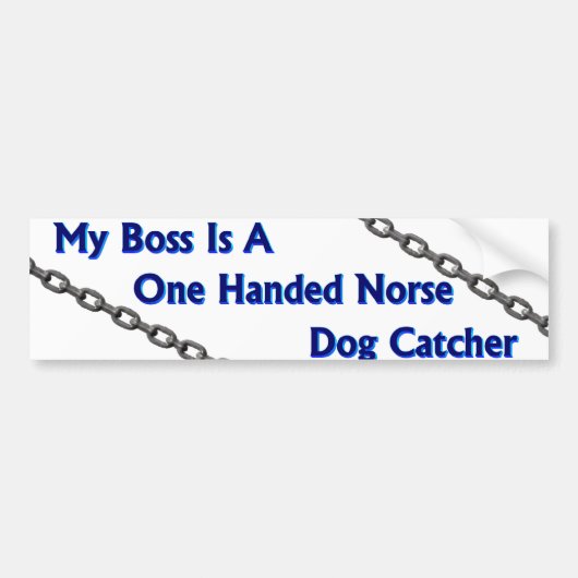 Dog Catcher Bumpersticker (Voorkant)