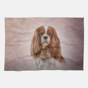 Dog Cavalier King Charles Spaniel Theedoek