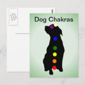 Dog Chakras briefkaart (Voorkant / Achterkant)