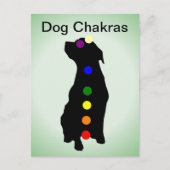 Dog Chakras briefkaart (Voorkant)