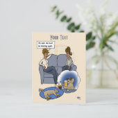 Dog Chasing Dream Briefkaart (Staand voorkant)