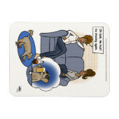 Dog Chasing Dream Magneet (Horizontaal)