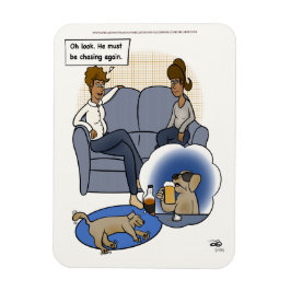 Dog Chasing Dream Magneet