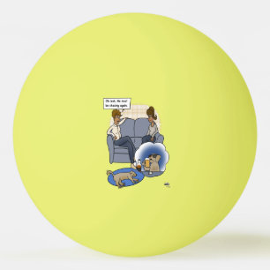 Dog Chasing Dream Ping Pong Ball