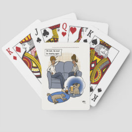 Dog Chasing Dream Pokerkaarten