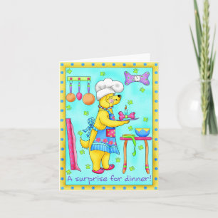 Dog Chef Greeting & Note card Kaart