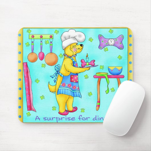 Dog Chef Mousepad Muismat (Met muis)