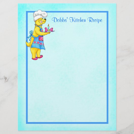 Dog Chef Recipe Letterhead (Voorkant)