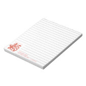 Dog Chinese Papercut Corporate Lined Notitieblok 2 (Linkerzijde)