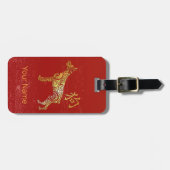 Dog Chinese Zodiac Horoscoop sterrenbeeld Bagagelabel (Voorkant horizontaal)