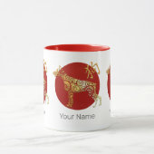 Dog Chinese Zodiac Horoscoop sterrenbeeld Mok (Midden)