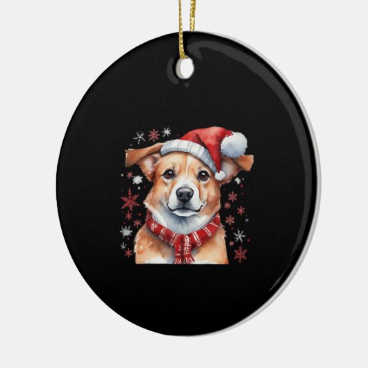 Dog chrismes Classic T-Shirt Keramisch Ornament (Links)