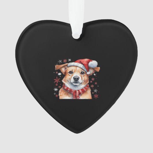 Dog chrismes Classic T-Shirt Ornament (voorkant)