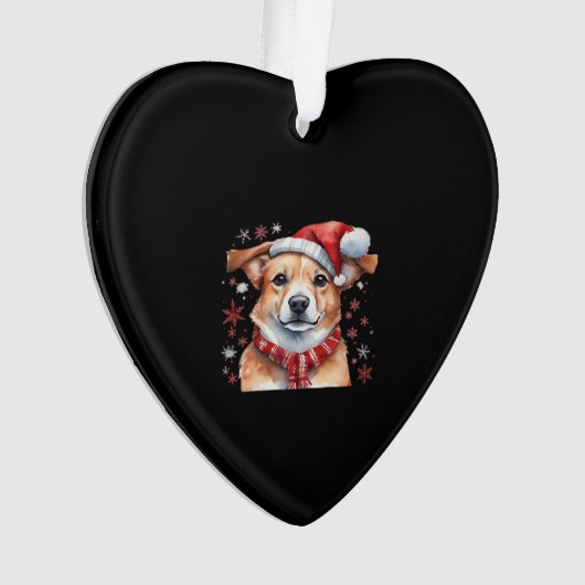 Dog chrismes Classic T-Shirt Ornament (voorkant)