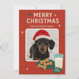 Dog Christmas Cookie Christmas Card  Feestdagenkaart