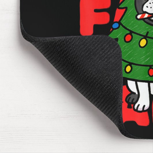 Dog Christmas Faith French Bulldog Puppy Family Gr Muismat (Hoek)