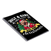 Dog Christmas - Just a Girl who Loves Dog and Chri Notitieboek (Rechterzijde)