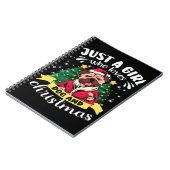 Dog Christmas - Just a Girl who Loves Dog and Chri Notitieboek (Linkerzijde)