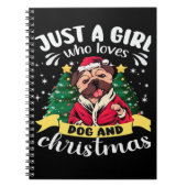 Dog Christmas - Just a Girl who Loves Dog and Chri Notitieboek (Voorkant)