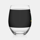 Dog Christmas - Just a Girl who Loves Dog and Chri Wijnglas Zonder Voet (Rechts)