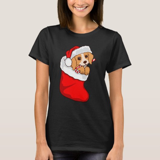 Dog Christmas Lights Ugly ter Xmas T-shirt (Voorkant)