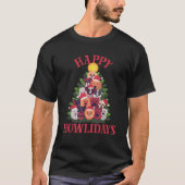 Dog Christmas Tree Happy Howlidays T-shirt (Voorkant)