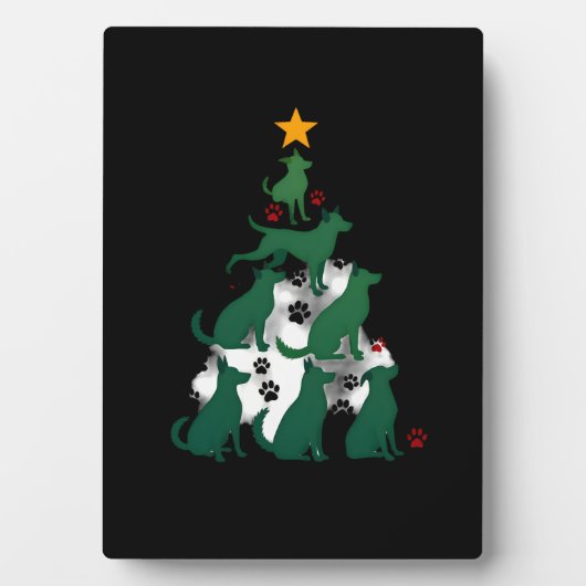 Dog Christmas Tree Shirt - Dog Christmas (2) Fotoplaat (voorkant)