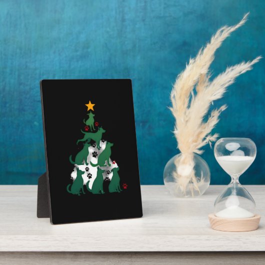 Dog Christmas Tree Shirt - Dog Christmas (2) Fotoplaat (Zijkant)