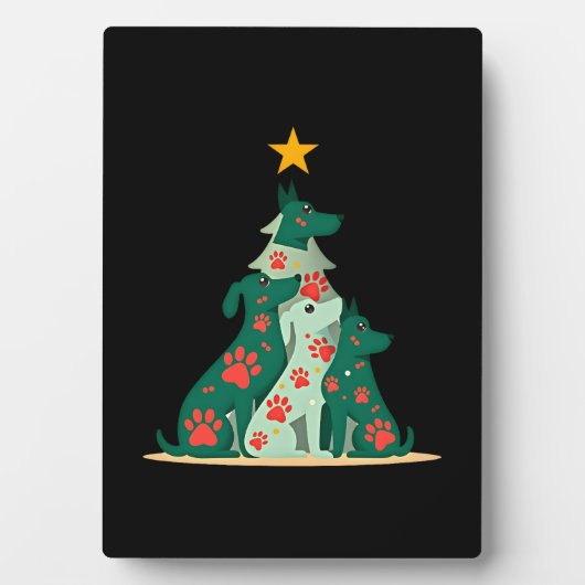 Dog Christmas Tree Shirt - Dog Christmas (3) Fotoplaat (voorkant)