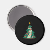 Dog Christmas Tree Shirt - Hondenkerst (3) Magneet (Voorkant / Achterkant)