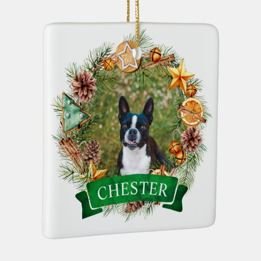 Dog Christmas Wreath Ornament (Rechts)