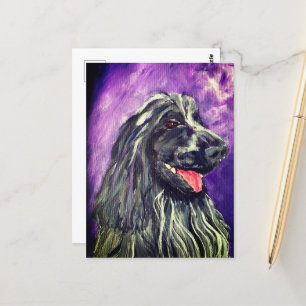 Dog Cocker Spaniel Blue Roan geverfd Briefkaart