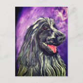 Dog Cocker Spaniel Blue Roan geverfd Briefkaart (Voorkant)
