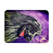 Dog Cocker Spaniel Blue Roan geverfd Magneet (Horizontaal)