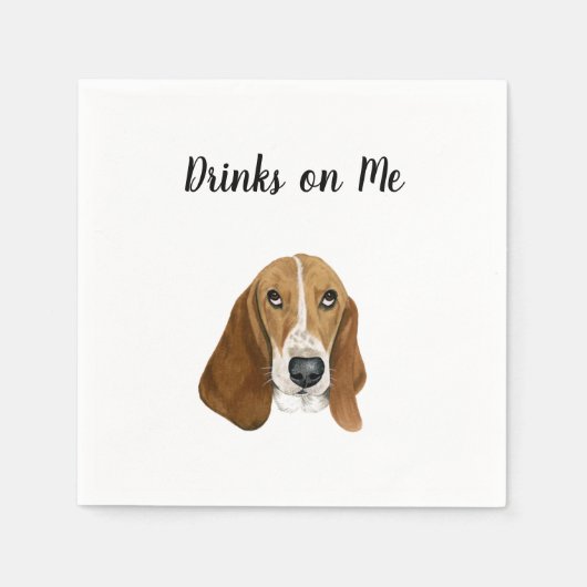 Dog Cocktail Napkins Servet (Voorkant)
