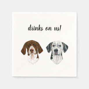 Dog Cocktail Napkins Servet