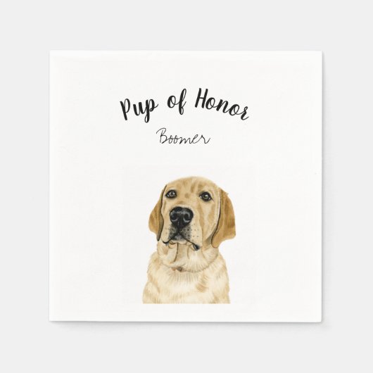 Dog Cocktail Napkins Servet (Voorkant)