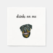 Dog Cocktail Napkins Servet (Voorkant)