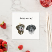 Dog Cocktail Napkins Servet (Insitu)