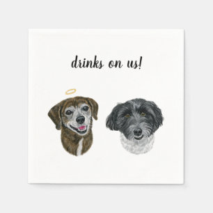 Dog Cocktail Napkins Servet
