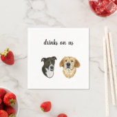Dog Cocktail Napkins Servet (Insitu)