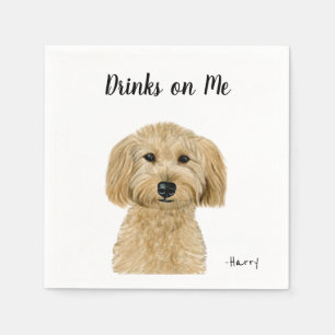 Dog Cocktail Napkins Servet