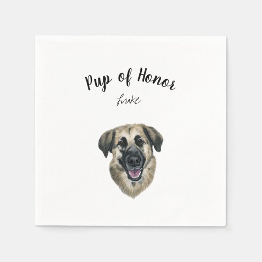 Dog Cocktail Napkins Servet (Voorkant)