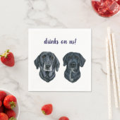 Dog Cocktail Napkins Servet (Insitu)