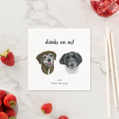 Dog Cocktail Napkins Servet (Insitu)