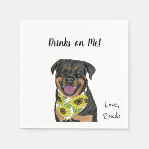 Dog Cocktail Napkins Servet